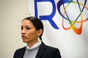 Sharice Davids Ronawk 07 U.S. Rep. Sharice Davids, D-Kansas, Wednesday at Ronawk in Olathe