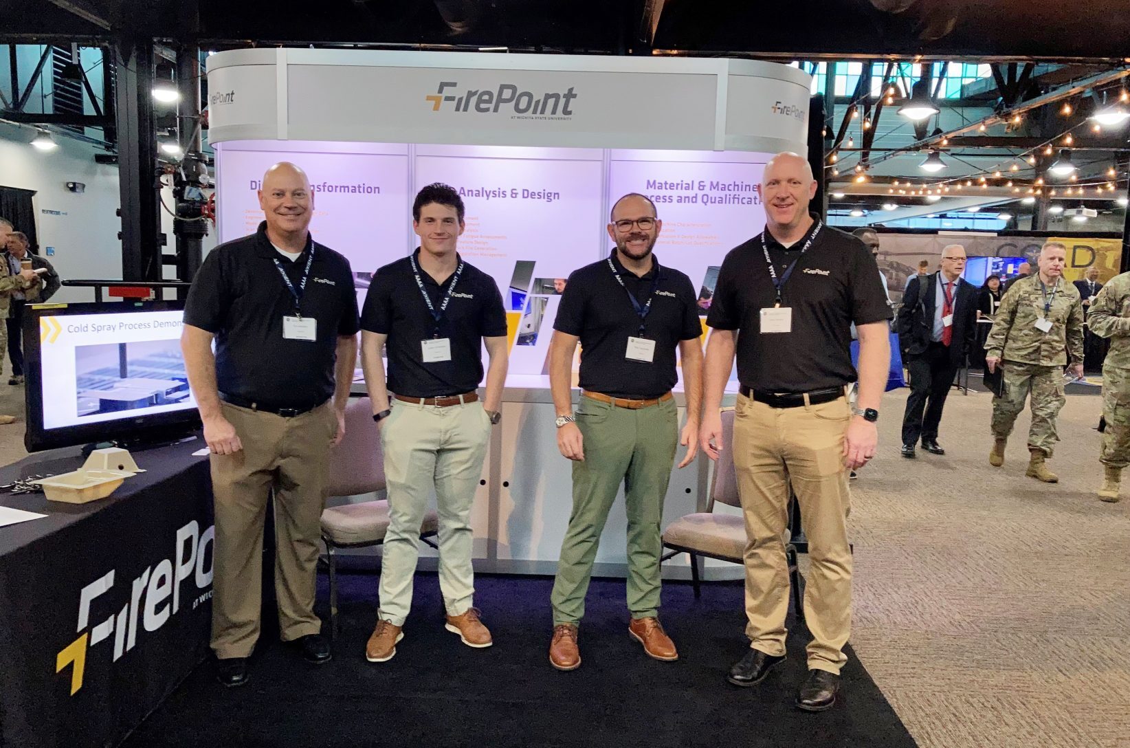 firepoint Luther Jones Booth FirePoint team members at the Quad-A 2021 Luther G. Jones event down in Corpus Christi