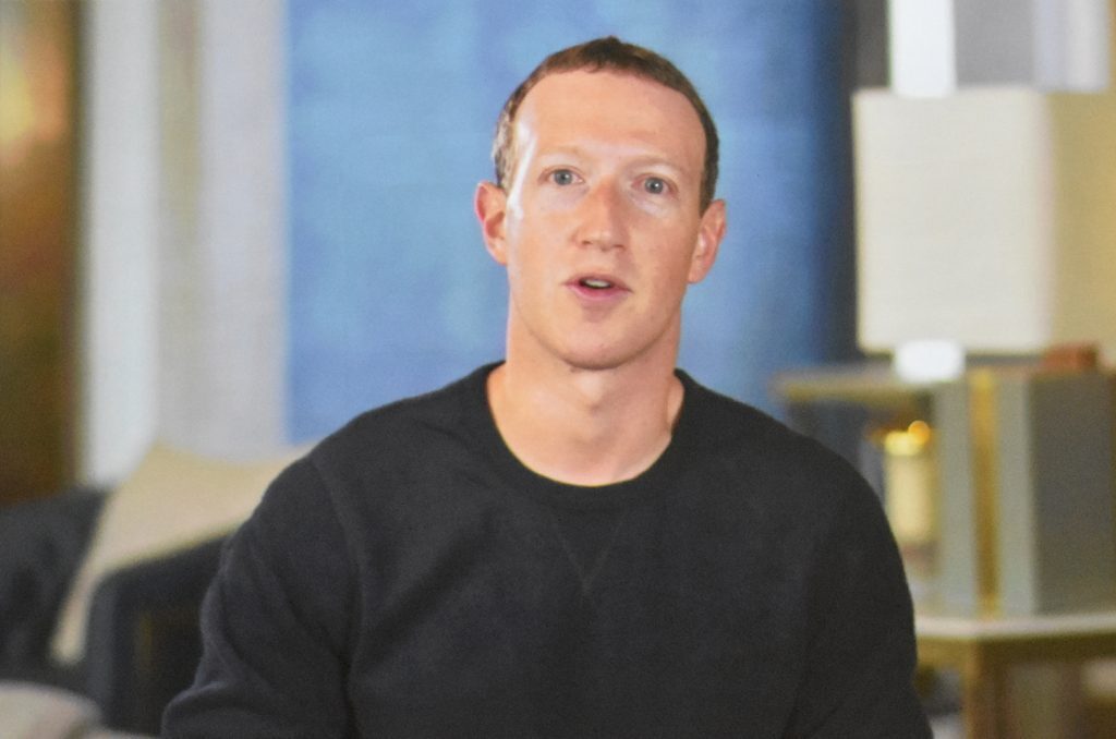 Mark Zuckerberg speaks to SXSW attendees at the 2022 conference in Austin