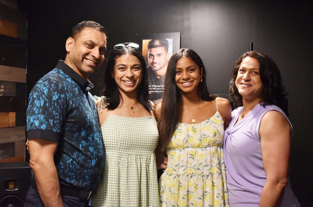 Santosh George, Grace George, Meredith George, and Mary Ann George at the dedication of Studio 3030 at Operation Breakthrough's Ignition Lab