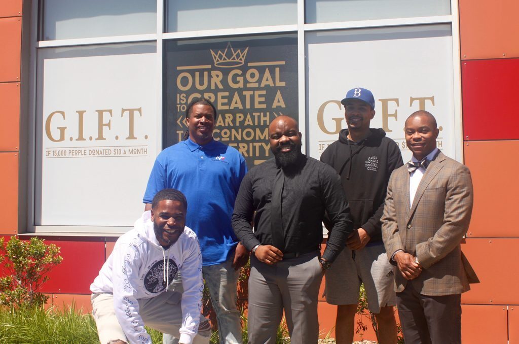 Na’im Al-Amin, SWAGG INC; Torey Crawford, MOS; Brandon Calloway, GIFT KC; Brenan Latimer, Future of Us; and Avrell Stokes, BeGreat Together