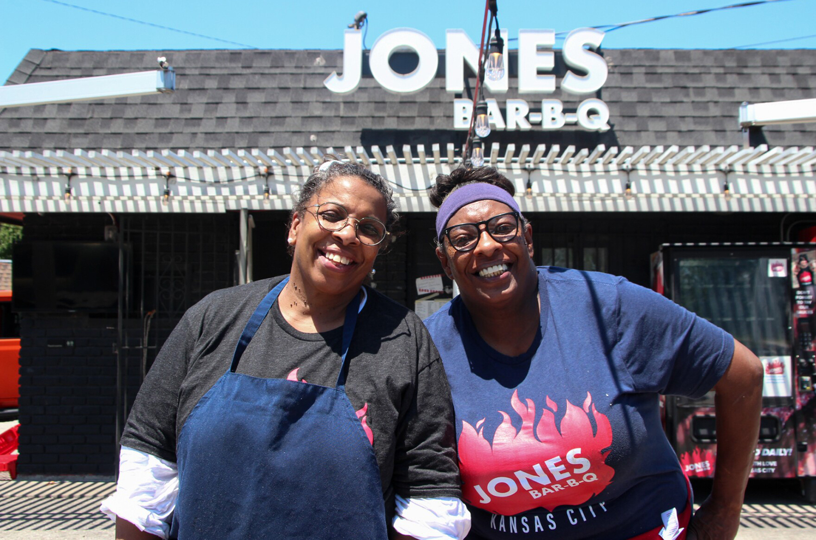 Deborah "Little" jones (left) and her sister, Mary "Shorty" Jones have owned Jones Bar-B-Q for decades, but they said they need to retire.