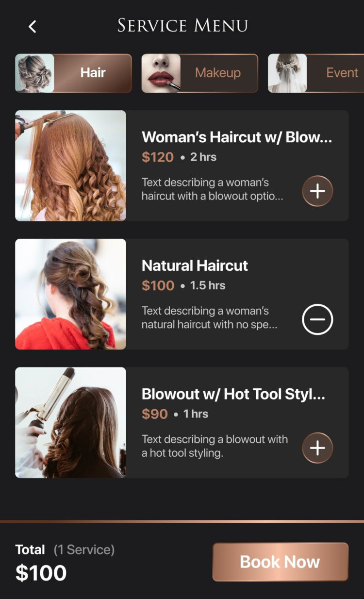 Poshed On The Go Screen 2