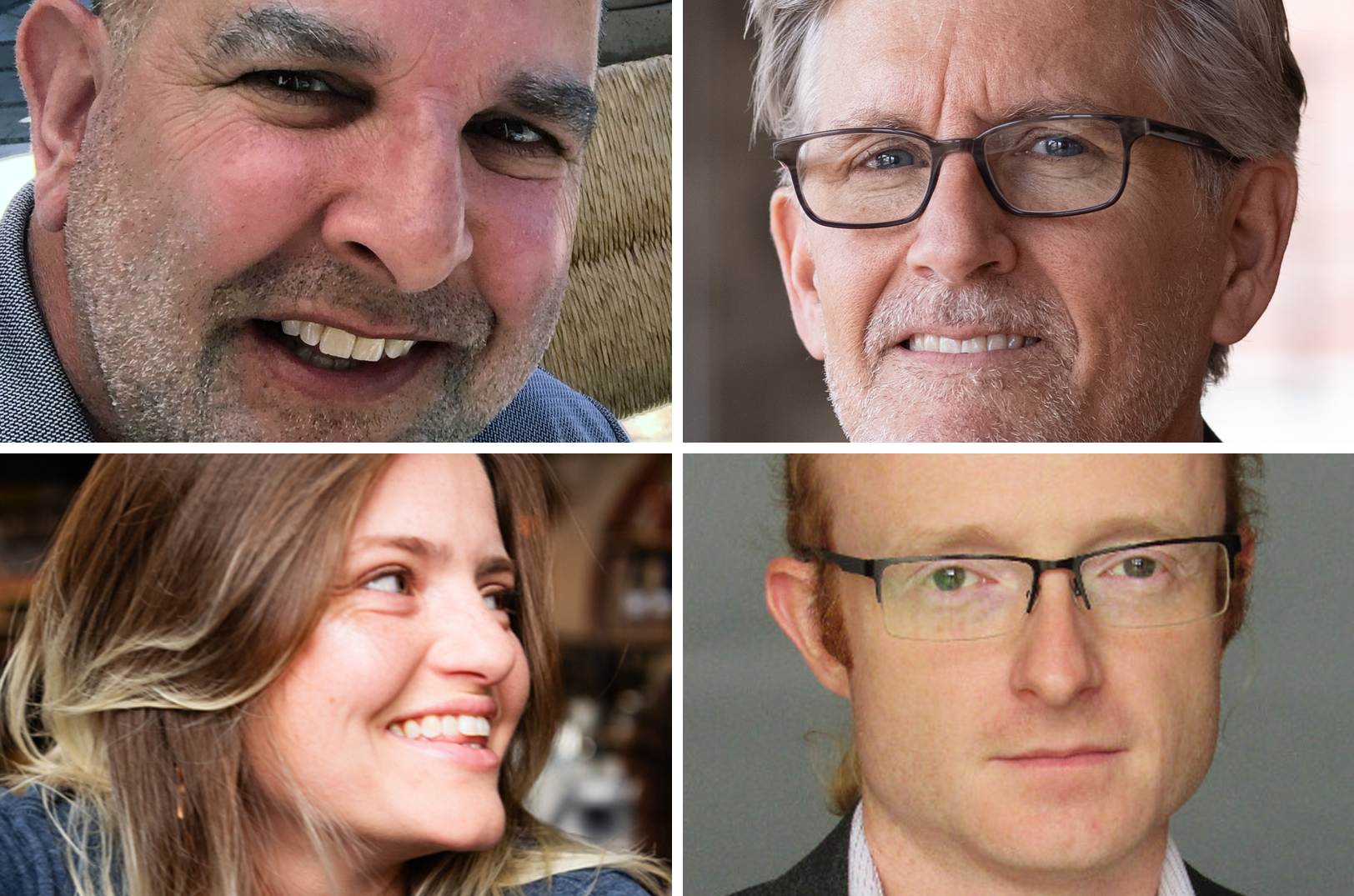 Tom Esselman, PCs for People; Rick Usher, Usher Garage; Larissa Uredi and Aaron Crabb, No-Where Consultants