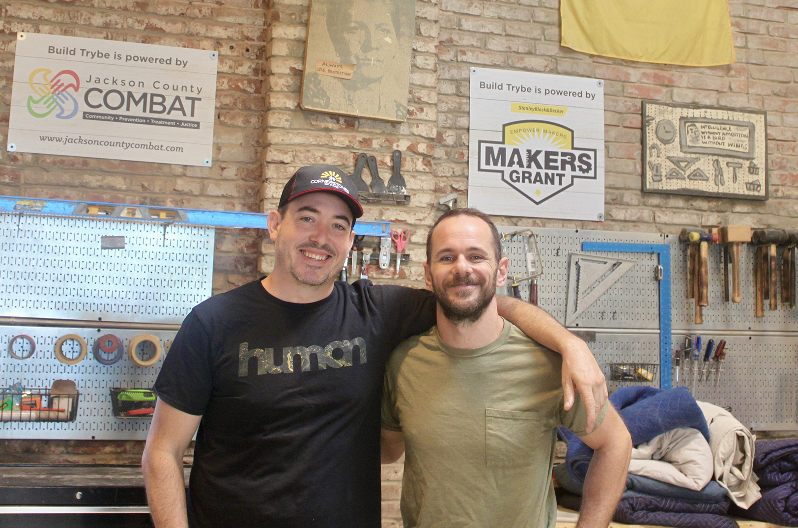 Theo Bunch, Build Trybe, and Nick Ward-Bopp, Maker Village KC