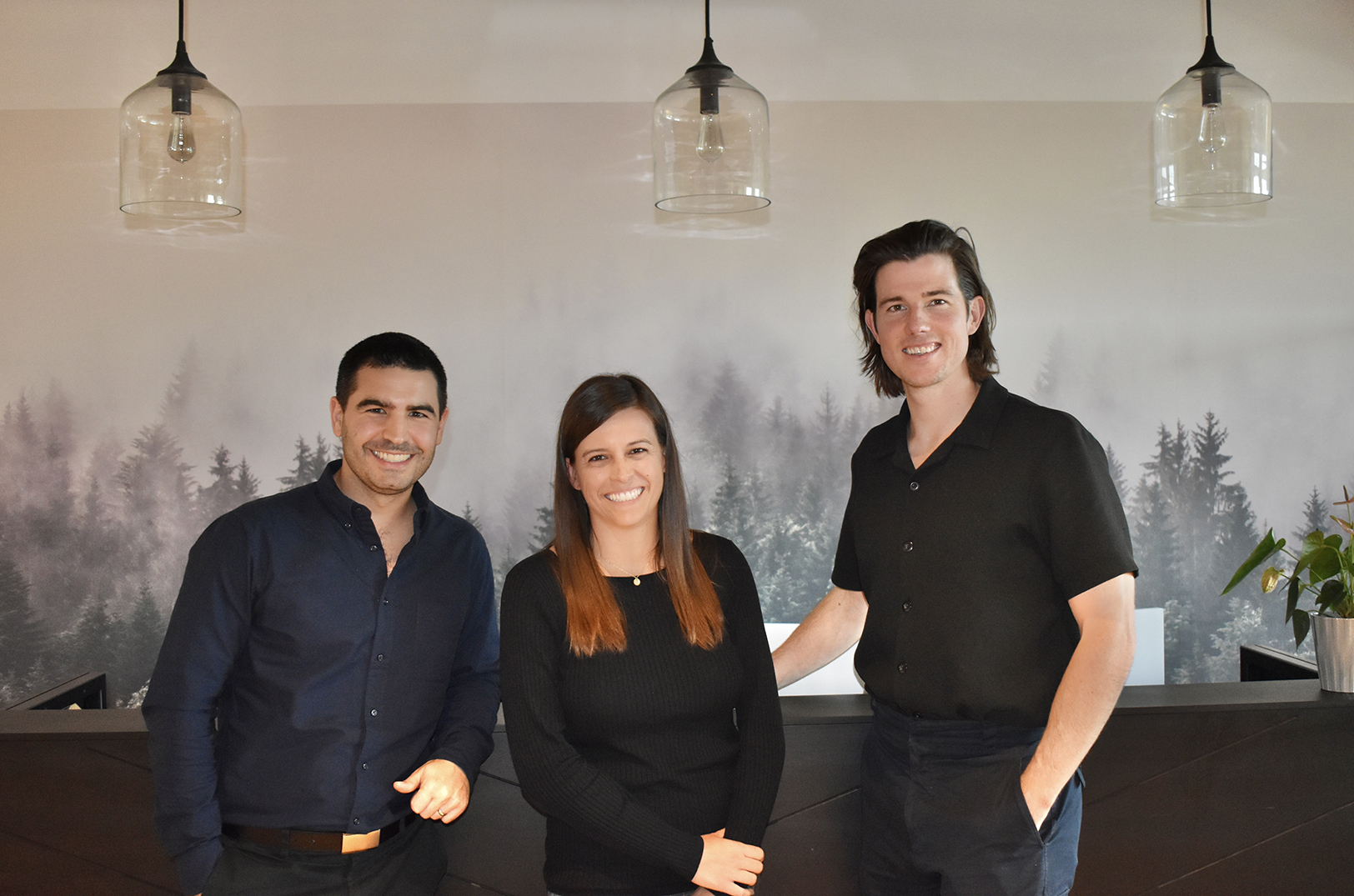 Elliott Garcea, co-founder and CTO, 10KC; Stephanie Schneider, partner at Five Elms Capital; and Dave Wilkin, co-founder and CEO at 10KC