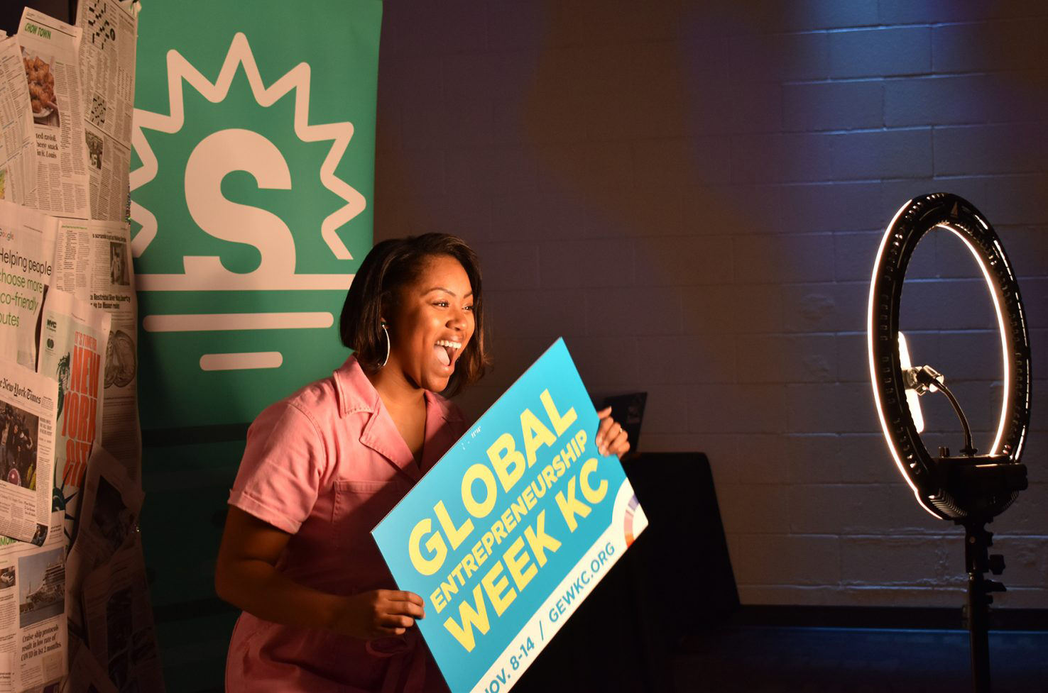 India Wells-Carter, Fresh Factor KC, during a 2021 Startland News event at GEW KC