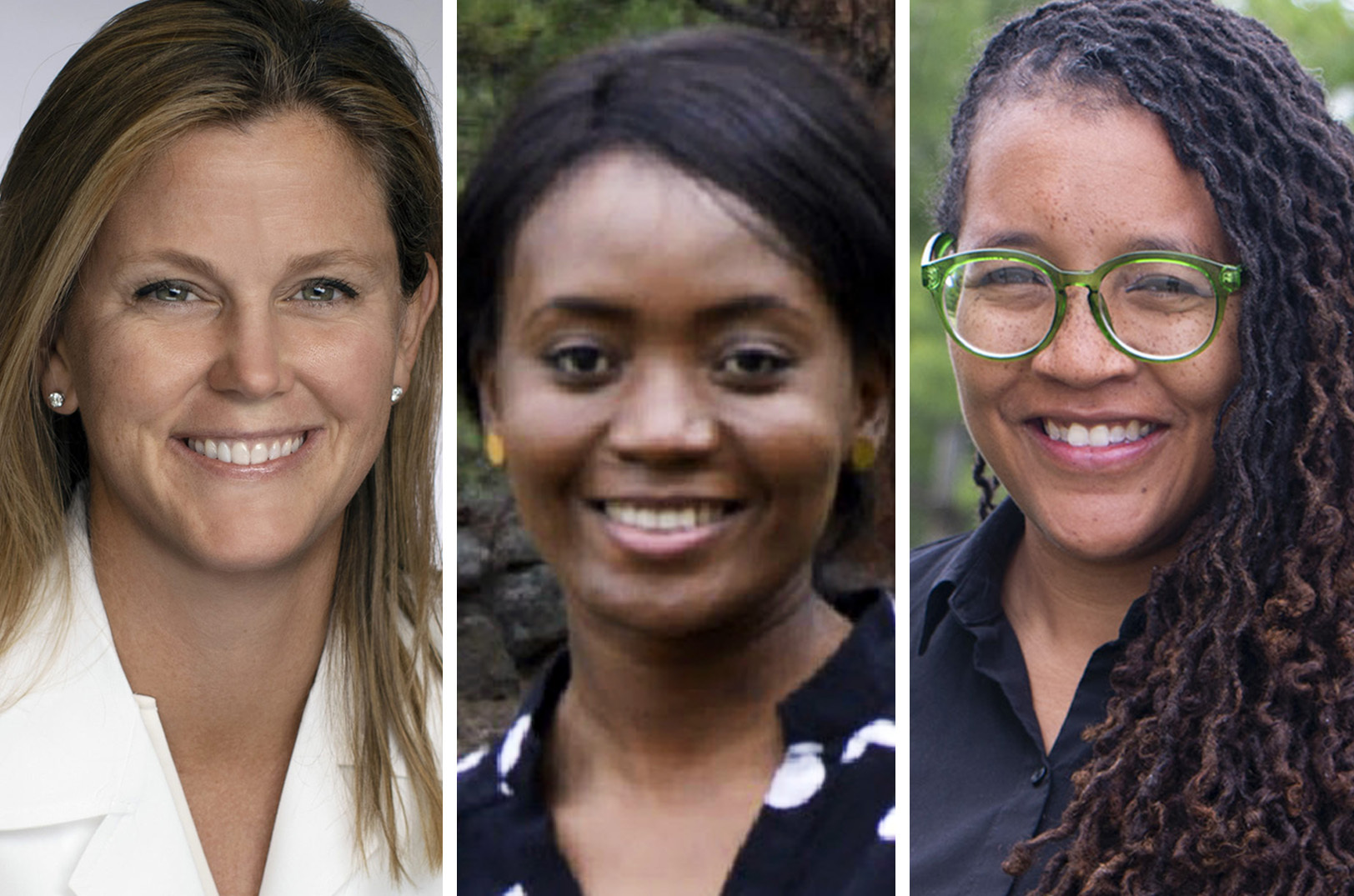 Dr. Ashley Simmons, Cardiobra; Triumfia Fulks, CodeAlgo Academy; and Dr. Brandy Archie, AskSAMIE