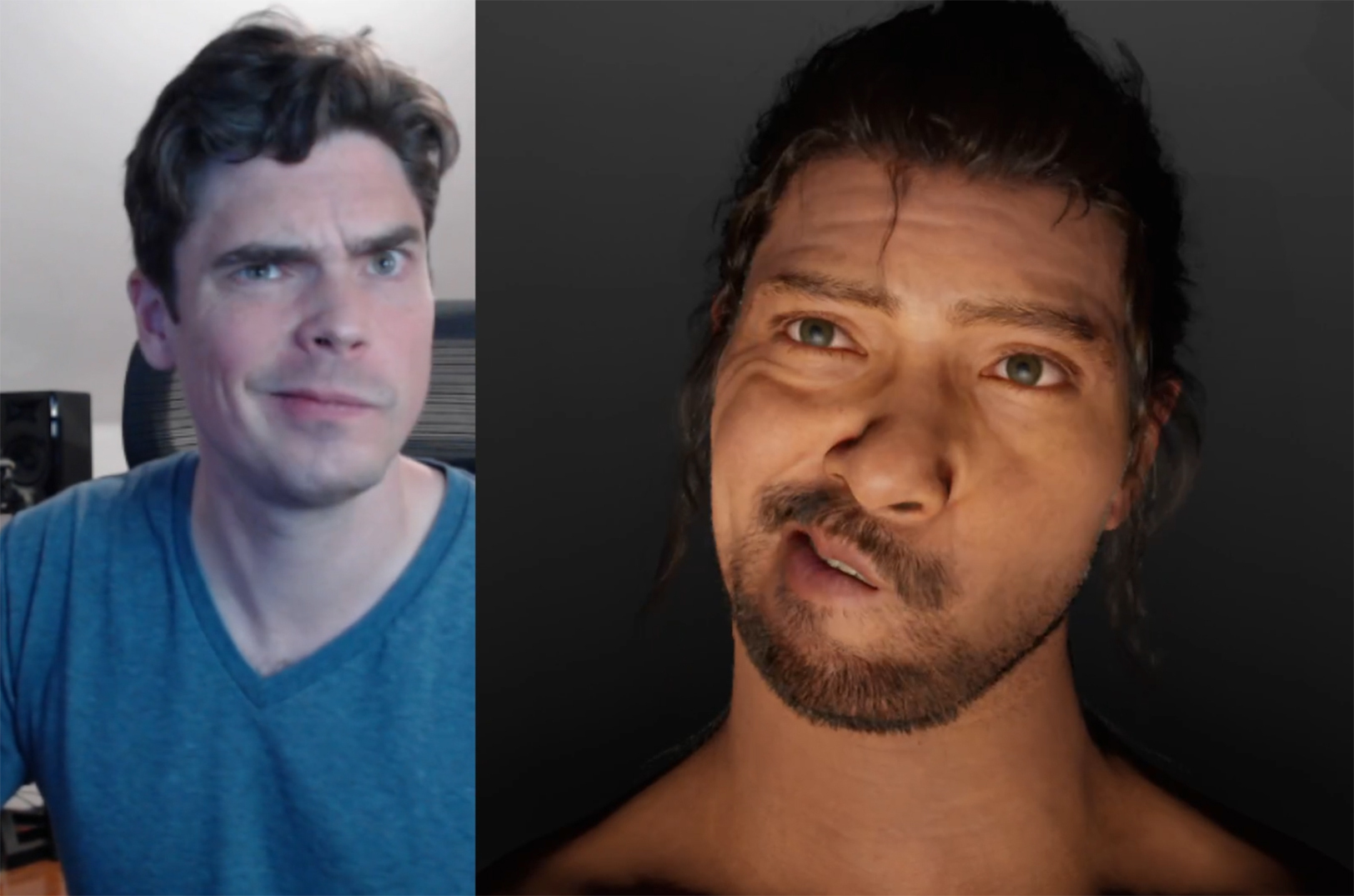 Bryan Pratte demonstrating Hallway's motion capture animation