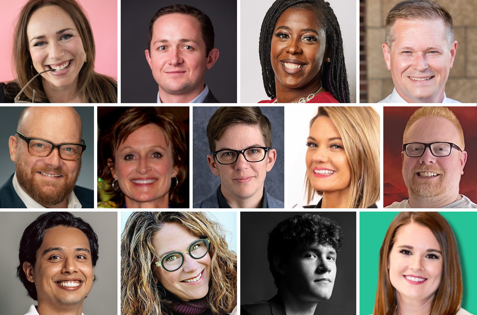 2023 Pipeline fellows: top, Audra Dinell, The Thread: Women’s Leadership Collective; Scott Campbell, KBS Service; Tashara Earl, Shades of Color; Robert Disbenger, GovBuilt; middle, Eliot Arnold, Mood Spark AI; Megan Orear, Celerity Enterprises; Lee Zuvanich, Appsta; Sarah Hill, Healium; Jon Broek, Tenfold Security; bottom, Jonathan Ruiz, EB Systems; Mandy Shoemaker, Dementia Engagement Solutions; Nic Bianchi, Bianchi Candle Co; Molly O’Neil, Superb