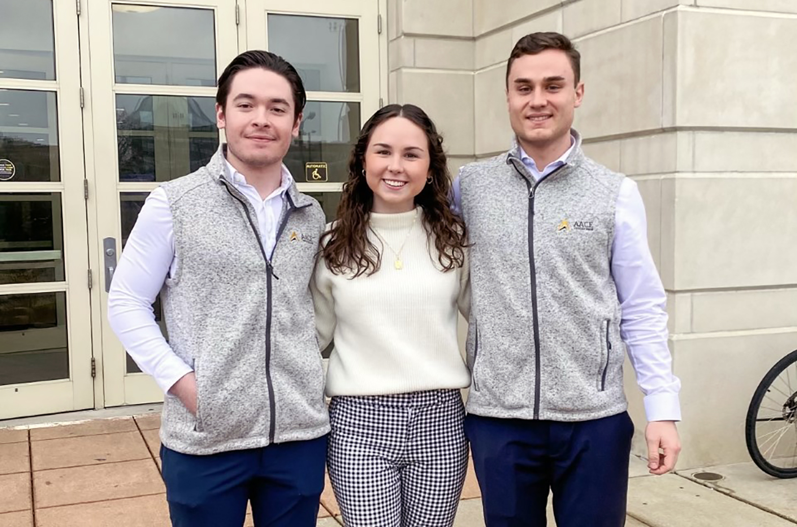 AACE Venture Fund managing co-directors Dylan Kay, Keeley Van Antwerp and Isaac Plumlee