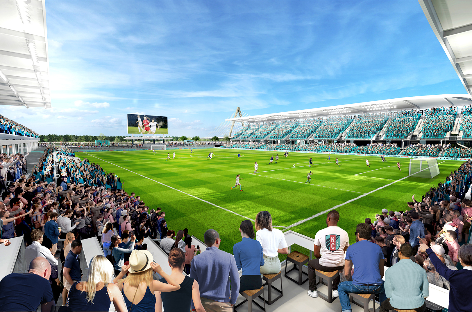 KC Current stadium; rendering courtesy of Generator Studio