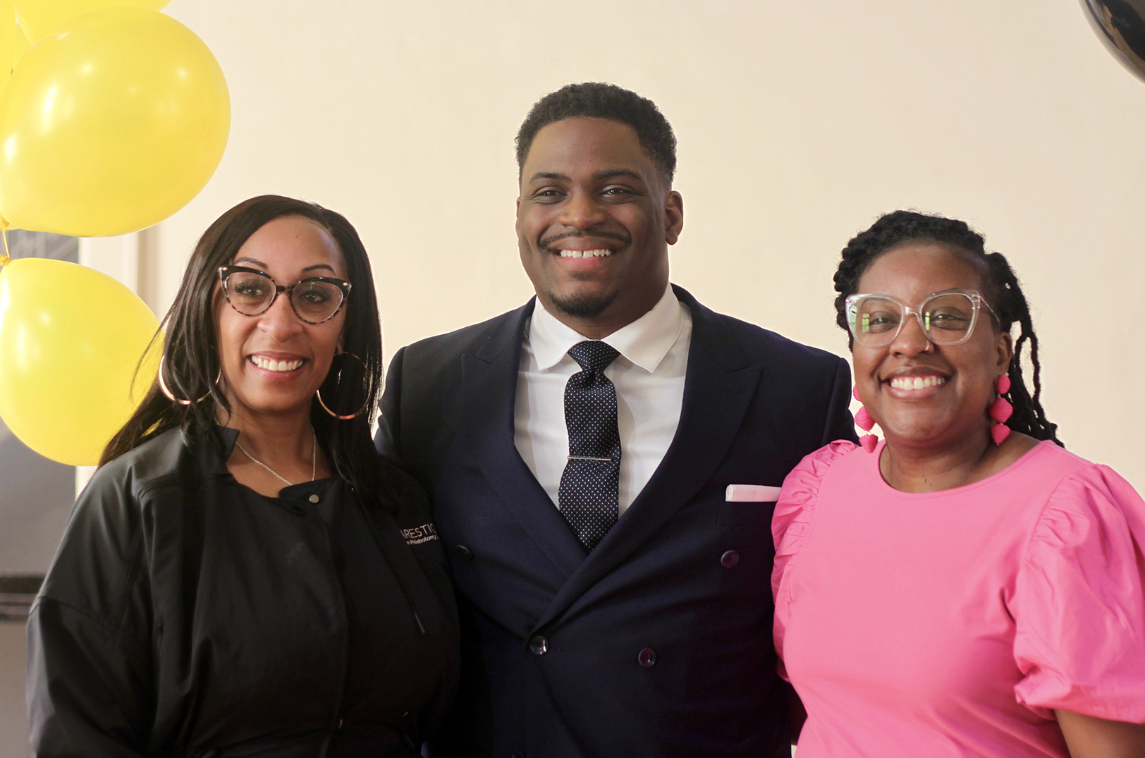We Are Black pitch competition winners: LaVita Green, Caresticks Mobile Phlebotomy; Dion Dodson, Deluxe Transportation Group; and Dayonne Richardson, Mirror Mirror Books