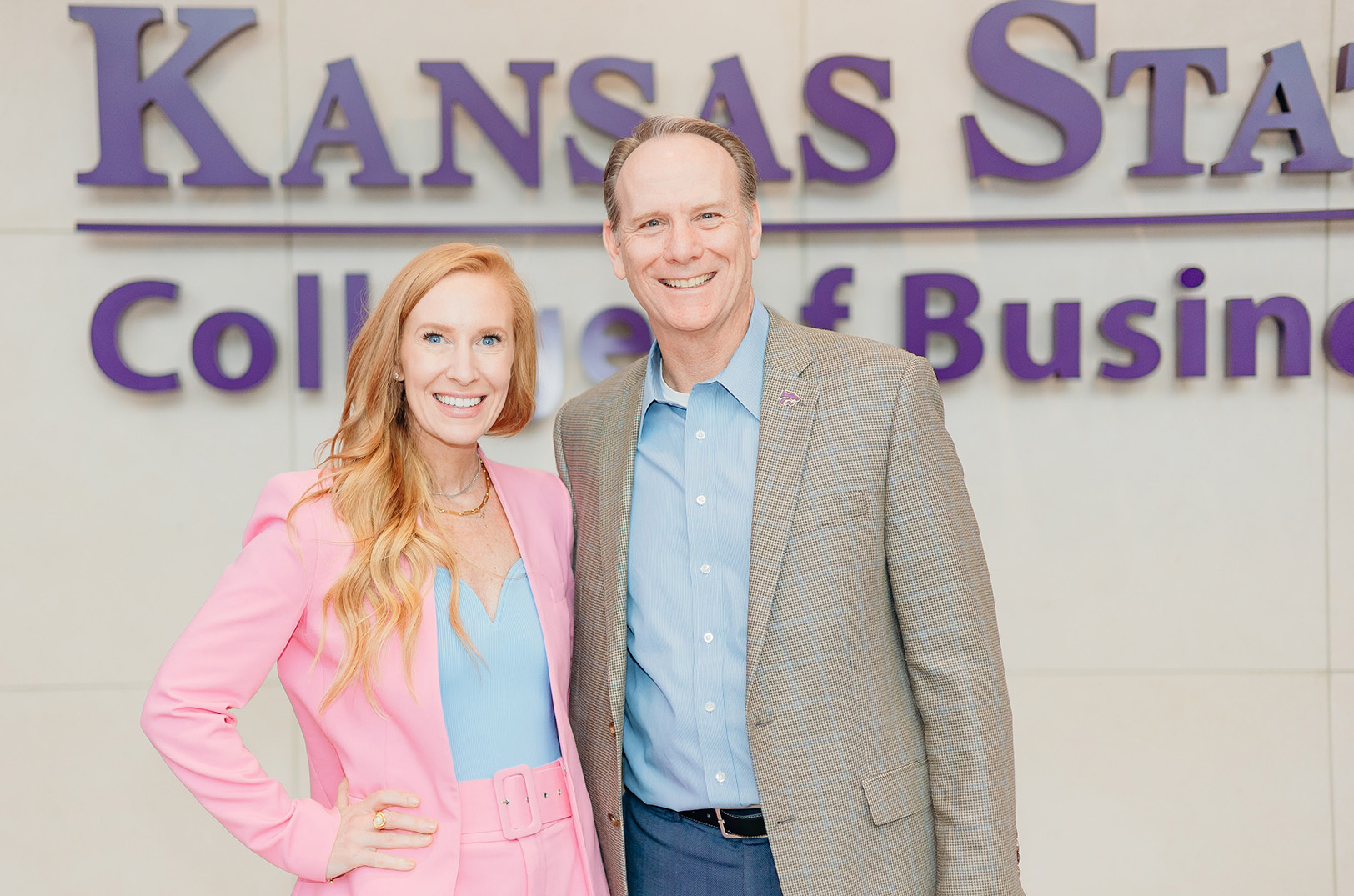 Ruth Shrauner, Poshed on the Go, with Dean Gwinner, Edgerley Family dean of the College of Business Administration