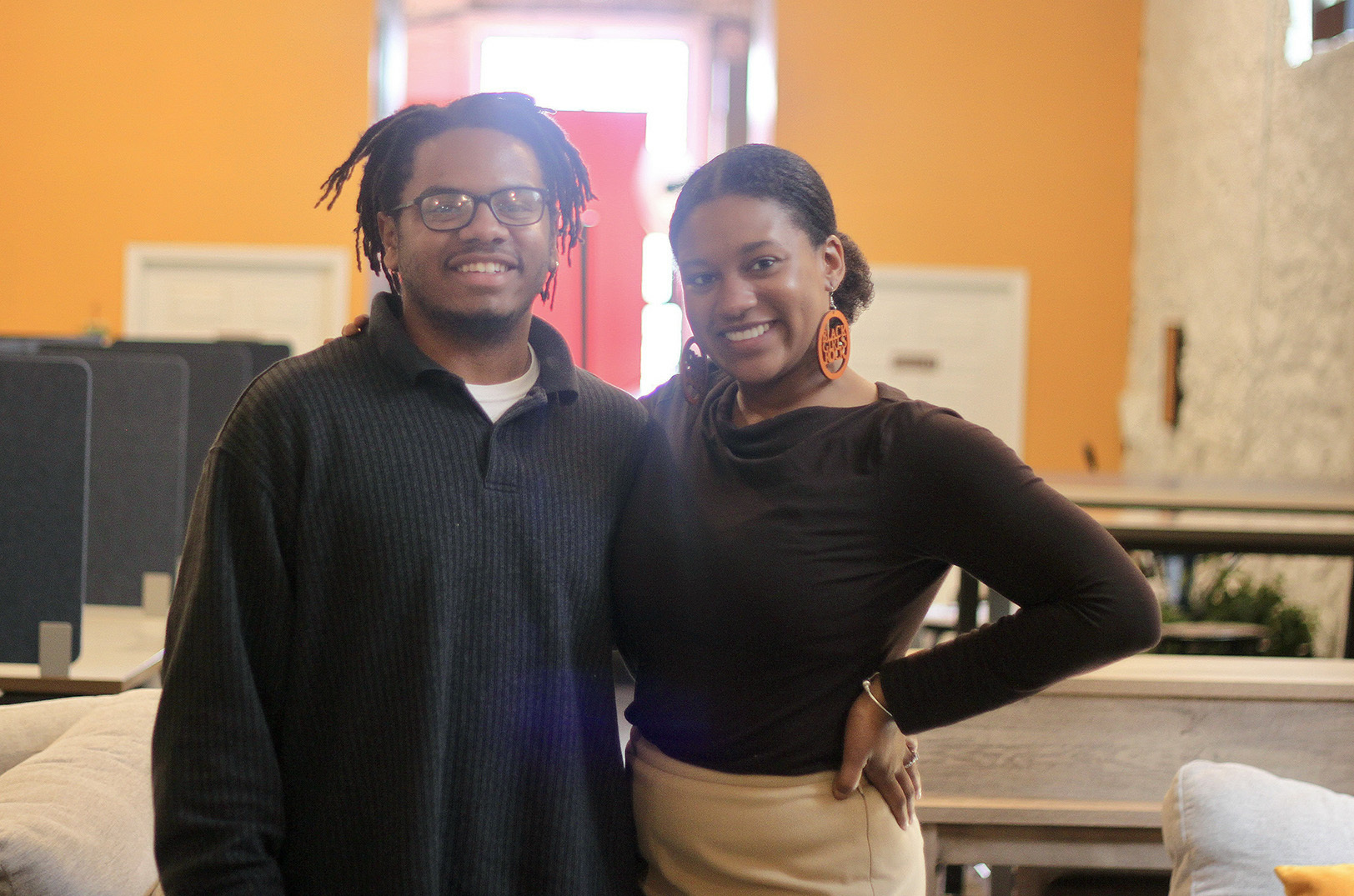 James Spikes and Taylor Burris, AI Hub; photos by 
Nikki Overfelt Chifalu