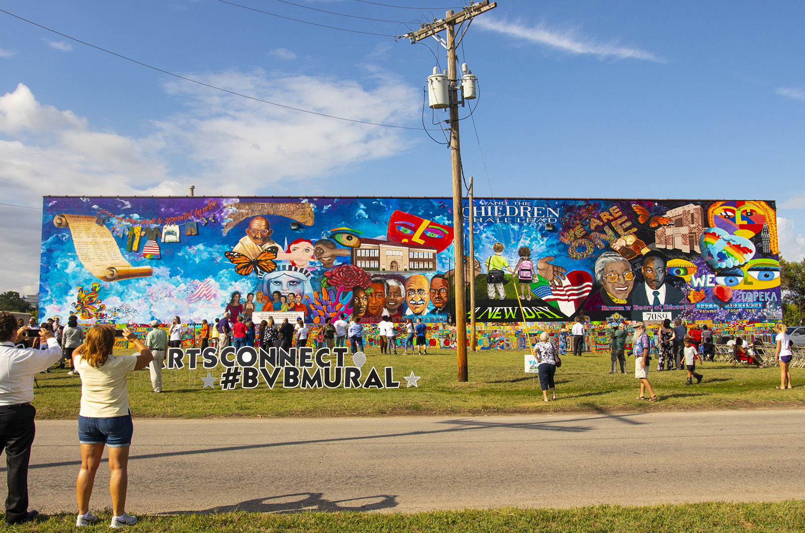 Brown vs. Board of Education mural in Topeka