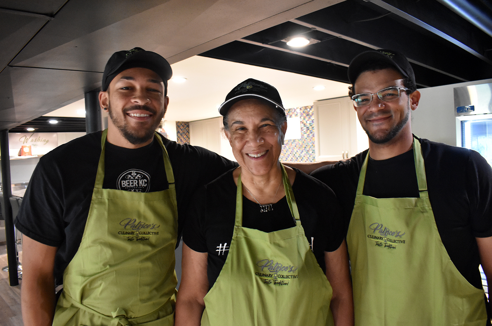 Aaron Baker, Dr. Karen Patrice Boyd, and Chad Baker, Patrice’s Culinary Collective; photos by Channa Steinmetz, Startland News