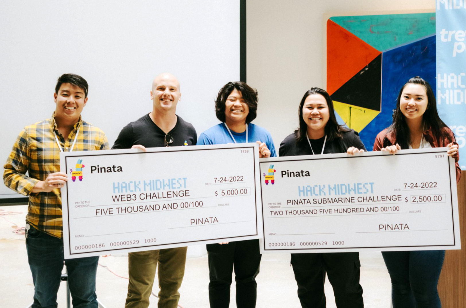 Winners from Hack Midwest 2022; photos courtesy of Hack Midwest