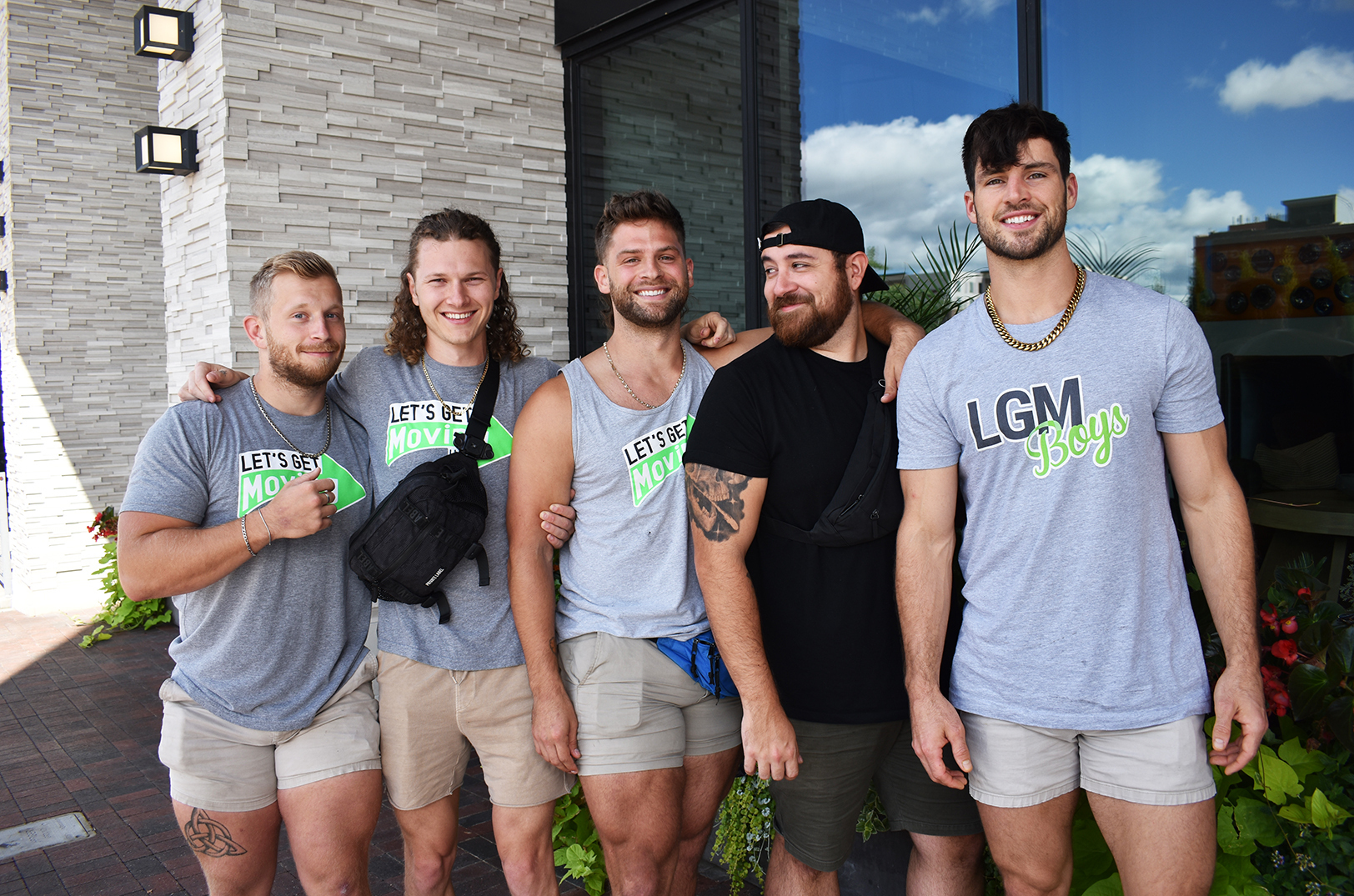 LGM Boys: Blakeston Bryant, Kyle Allen, Stephen Lomas, Desi Kraus, and Chase Higgins; not pictured: Diego Barra; photo by Channa Steinmetz, Startland News