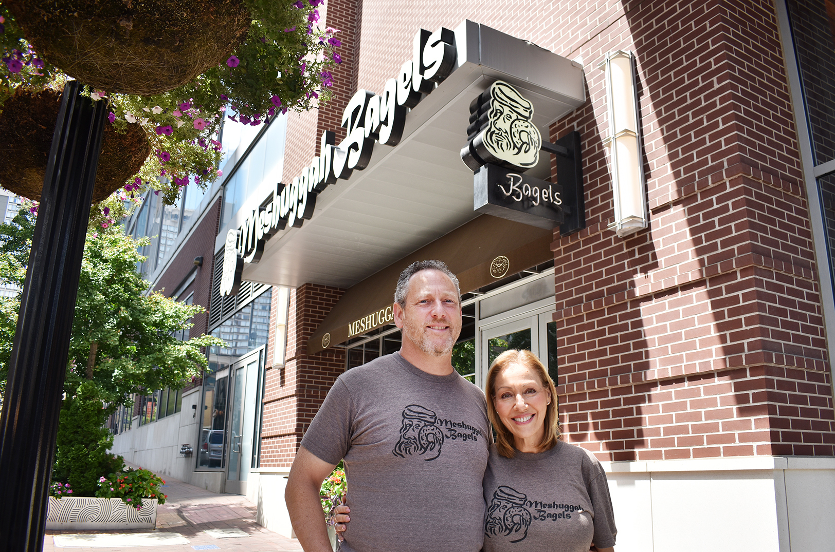 Pete and Janna Linde, Meshuggah Bagels; photo by Channa Steinmetz, Startland News