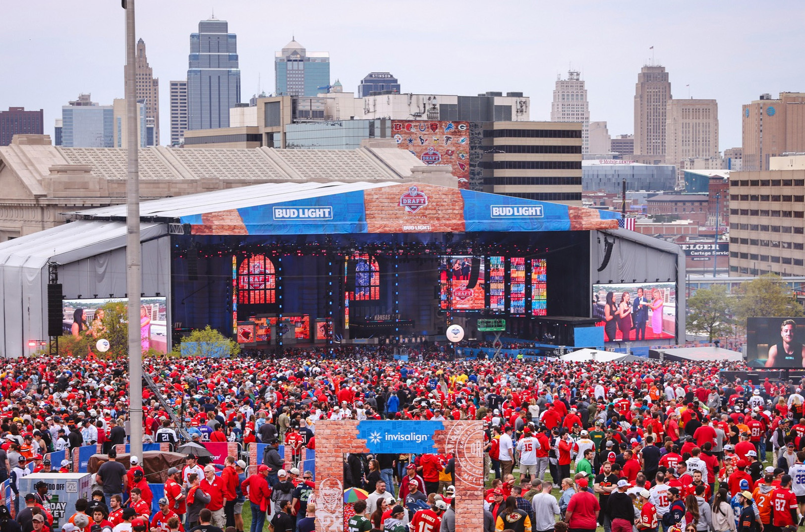 NFL Draft stage at Union Station; photo courtesy of the Kansas City Chiefs
