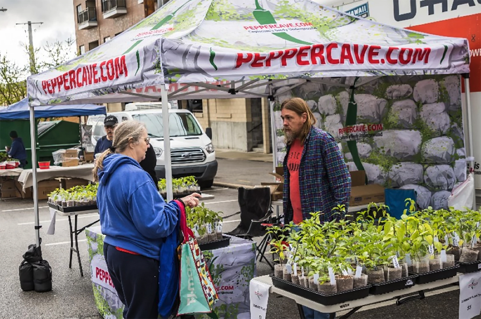 Pepper Cave was a first-year vendor at the Overland Park Farmers' Market and had been featured in some of the citiy's promotional materials and social media posts earlier this year; photo courtesy of the city of Overland Park