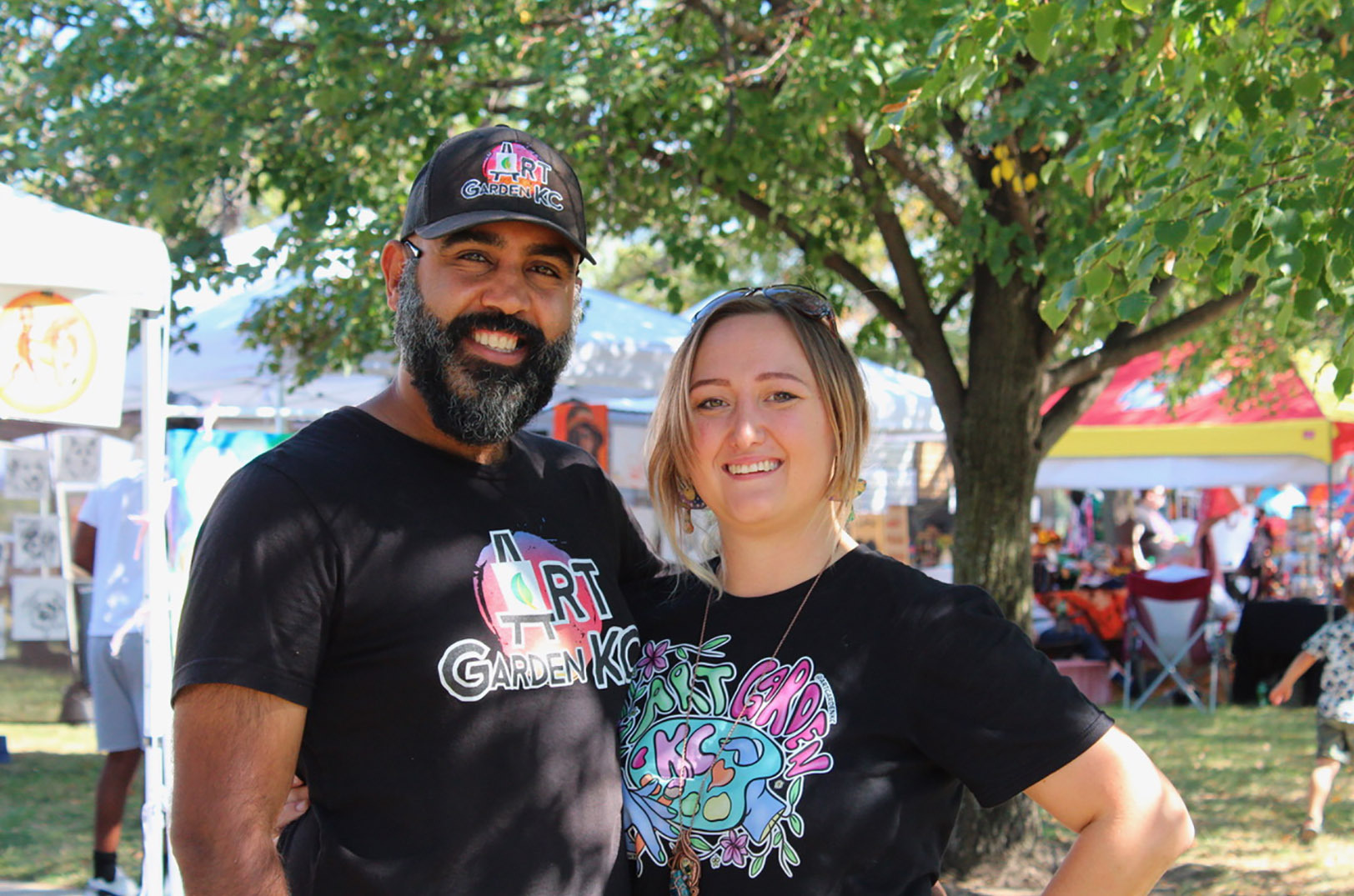 Mustafa and Bethany Alzandi, Art Garden KC; photos by Sidney Steele