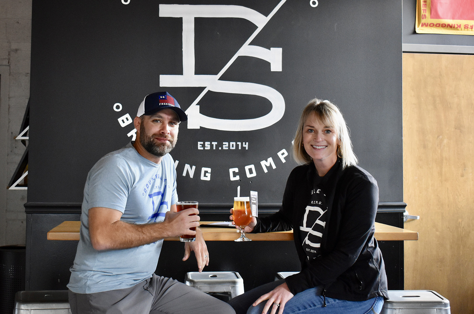 Pat and Allison Mitchell, Double Shift Brewing Company and Red Sash Brewing; photo by Nikki Overfelt Chifalu, Startland News