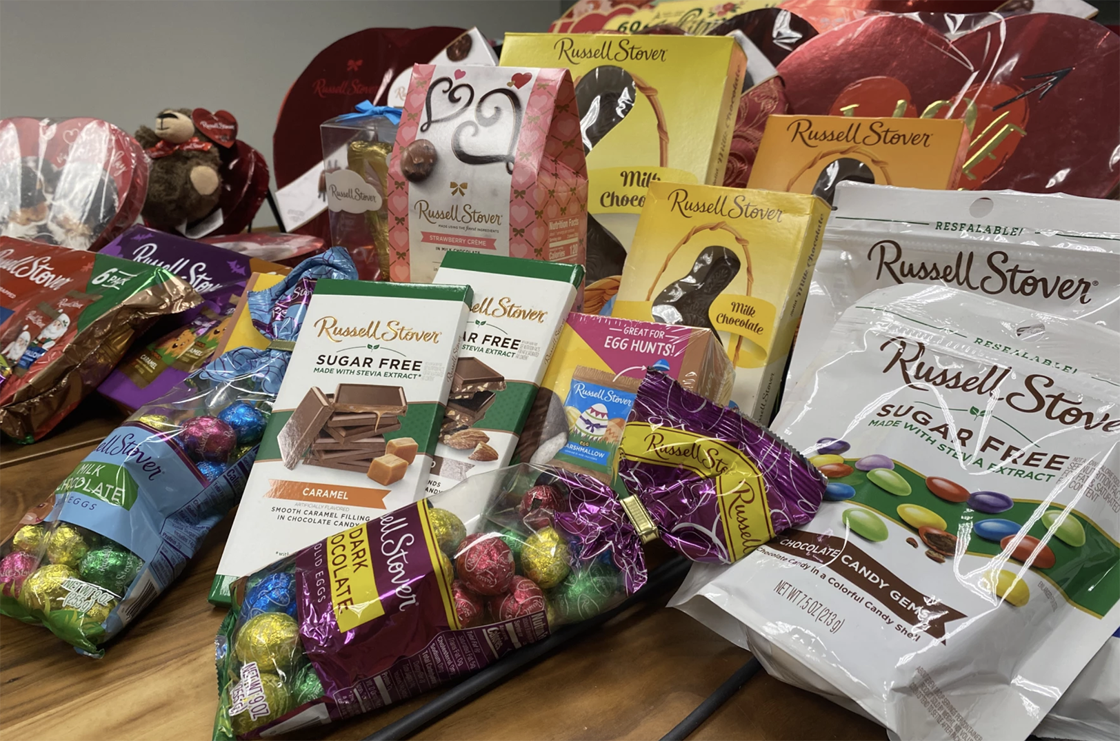 Christmas is Russell Stover's biggest time of year, followed by Valentine's Day and then Easter. The company says it's also a leader in the growing market for Sugar Free candy; photo by Laura Ziegler, KCUR