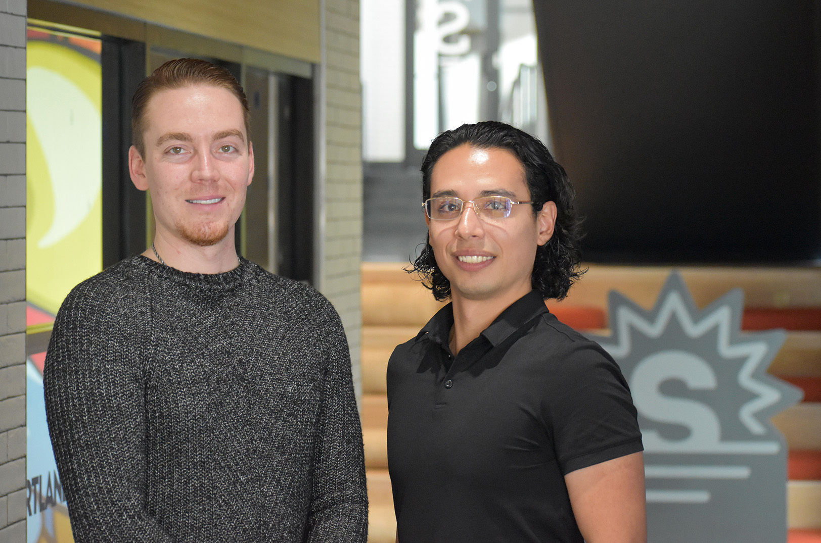 Brendan Waters and Jonathan Ruiz, EB Systems; photo by Tommy Felts, Startland News