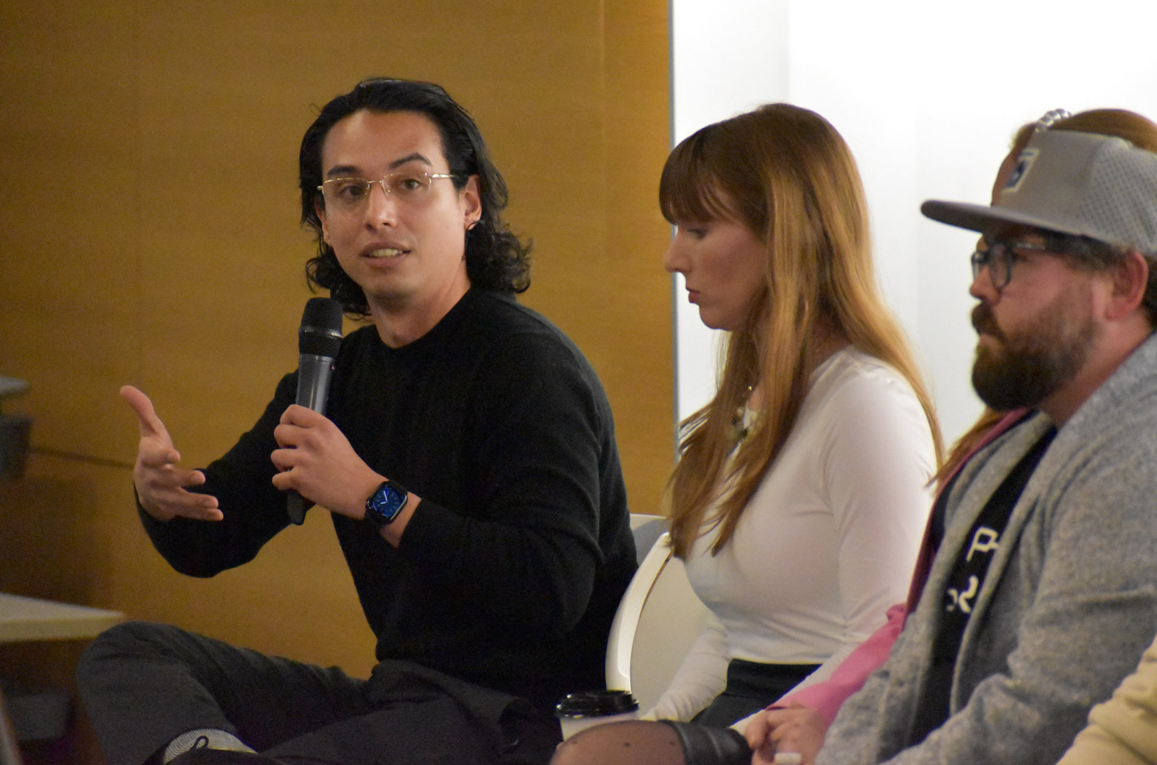 Jonathan Ruiz, EB Systems, joins in a founder panel conversation during Startland News’ Kansas City Startups to Watch in 2024 seminar and reception; photo by Tommy Felts, Startland News