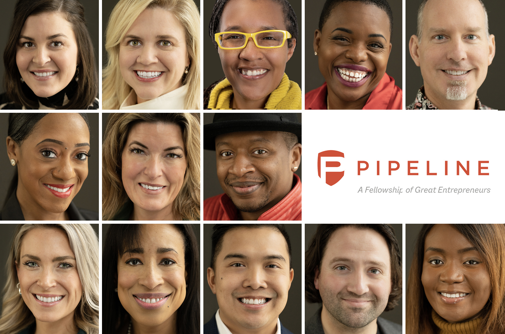 2024 Pipeline Fellows: Anastasia Grenfell, Victress Empowered Movement; Ashley McClellan, MedCurate; Brandy Archie, AskSAMIE; Chrystal Graves, Liquid Hair Institute; Chuck Schneider, Redpoint Summit; Elaina Thomas, The Next Paige; Jennifer Lea, Entry Envy; JQ Sirls, O.R.B.I.T Inc. (Storytailor.ai); Marissa Whalen, Little Movements Apparel; Stephanie Clark, GMP PROS; Tam Tran, DataAppraisal; Taylor Stormberg, Pando PEO; and Triumfia Houmbie-Fulks, CodeAlgo