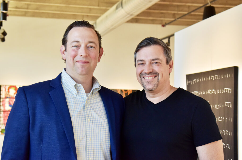 Bryce Holt and Kyle Holt at the Zhou B Art Center KC; photo by Nikki Overfelt Chifalu, Startland News