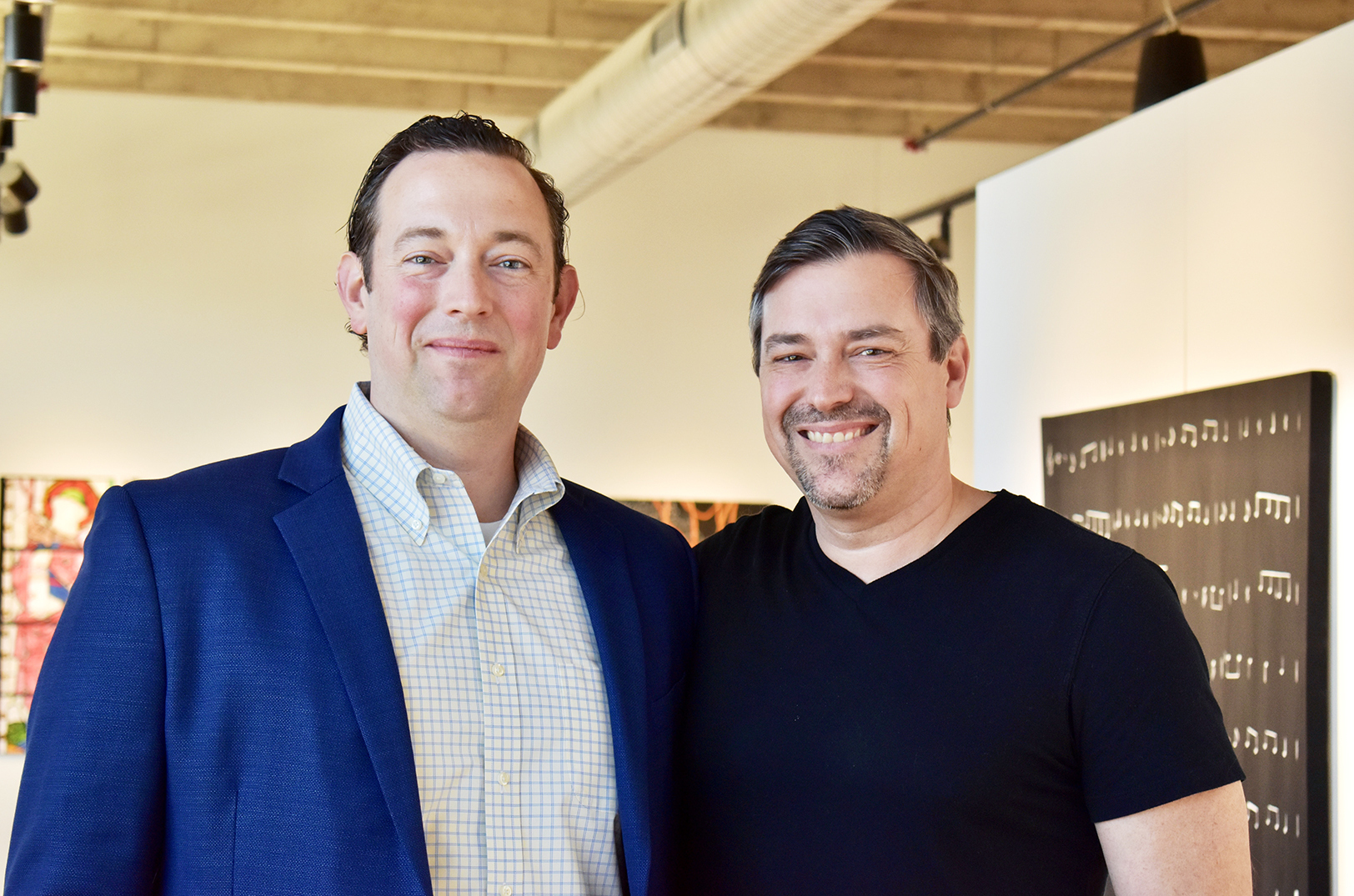 Bryce Holt and Kyle Holt at the Zhou B Art Center KC; photo by Nikki Overfelt Chifalu, Startland News