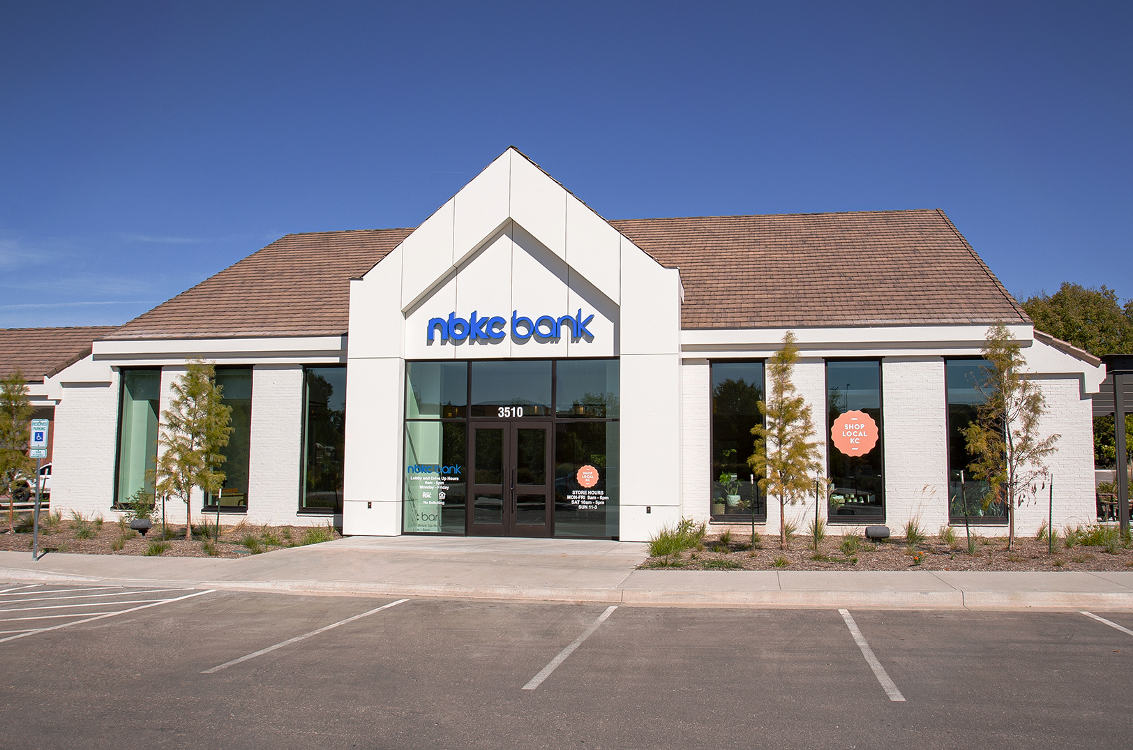 nbkc bank's Leawood branch at Ranch Mart North, 3510 W 95th St.; photo courtesy of nbkc bank
