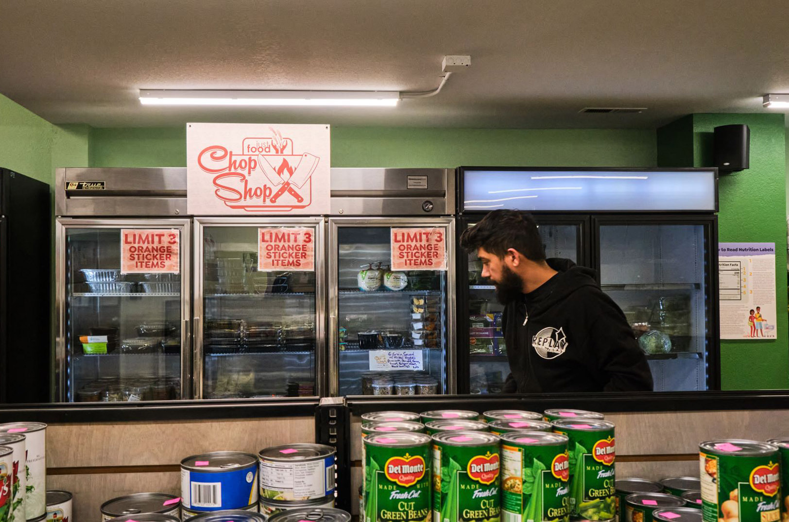 Lawrence food bank Just Food is using shared restaurant space to operate Chop Shop, an effort to connect food that could otherwise end up in a landfill with hungry people in need; photo by Dominick Williams, Flatland, KC PBS