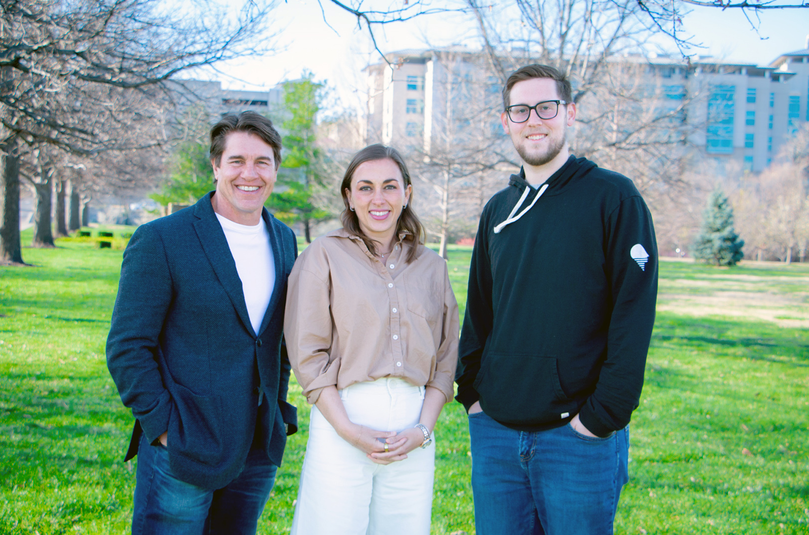Just funded by Digital Sandbox KC: Bruce Ianni, Chemniscient; Megan Dalton, The Matrascence; and Jared Welch, AskAvery; photo courtesy of Digital Sandbox KC