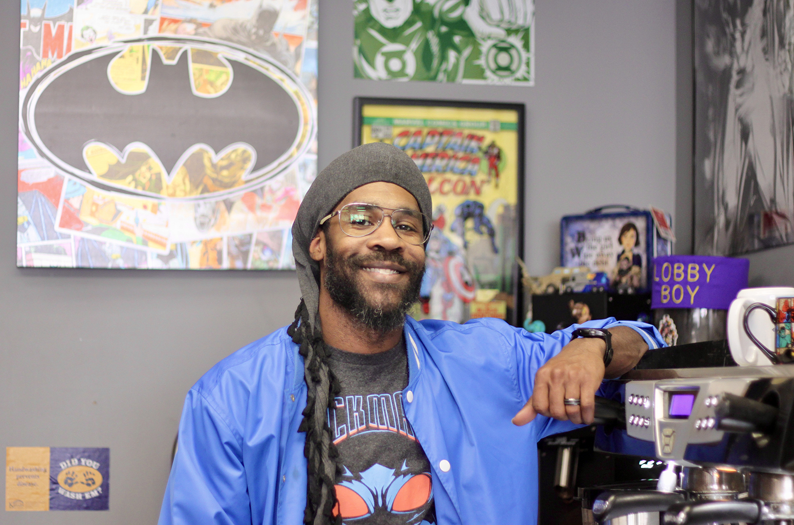 Mike Gladney, Comic Coffeehouse, Darkmoon Comics; photo by Nikki Overfelt Chifalu, Startland News