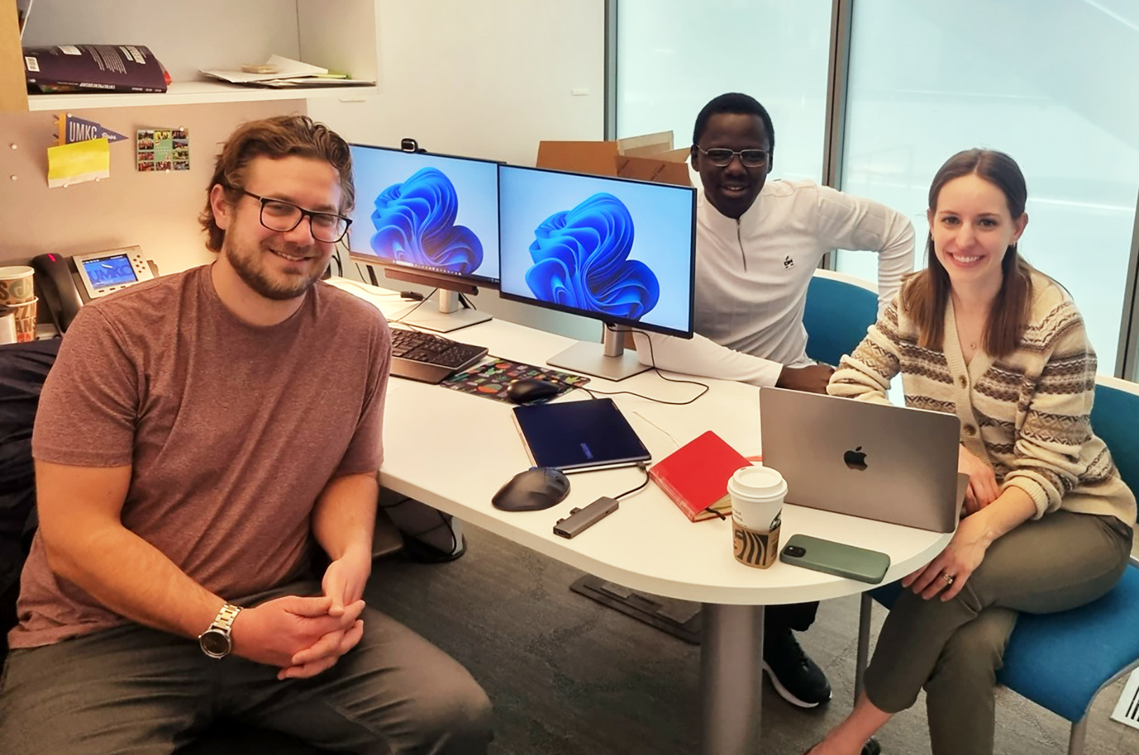 Bryan Boots, Oghenerhe G. Salubi, Alex Krause Matlack; photo courtesy of the University of Missouri-Kansas City