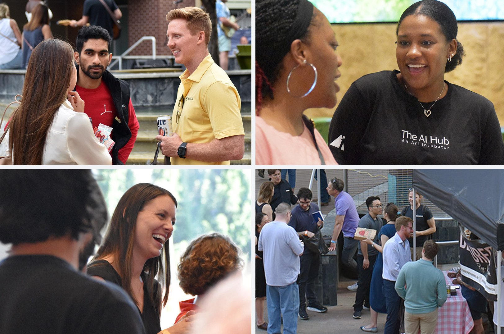 Scenes from the 2023 Startup Crawl event in downtown Kansas City's Power & Light District; photos by Tommy Felts, Startland News