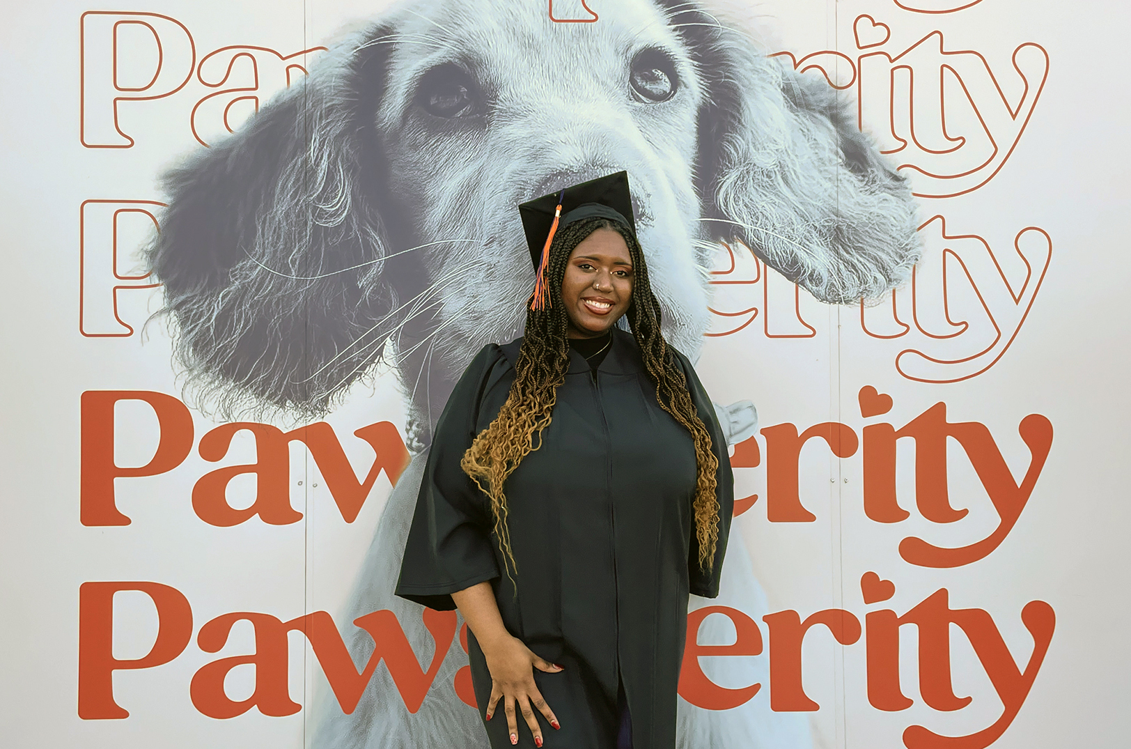 A May 2024 Pawsperity graduate; photo courtesy of Pawsperity