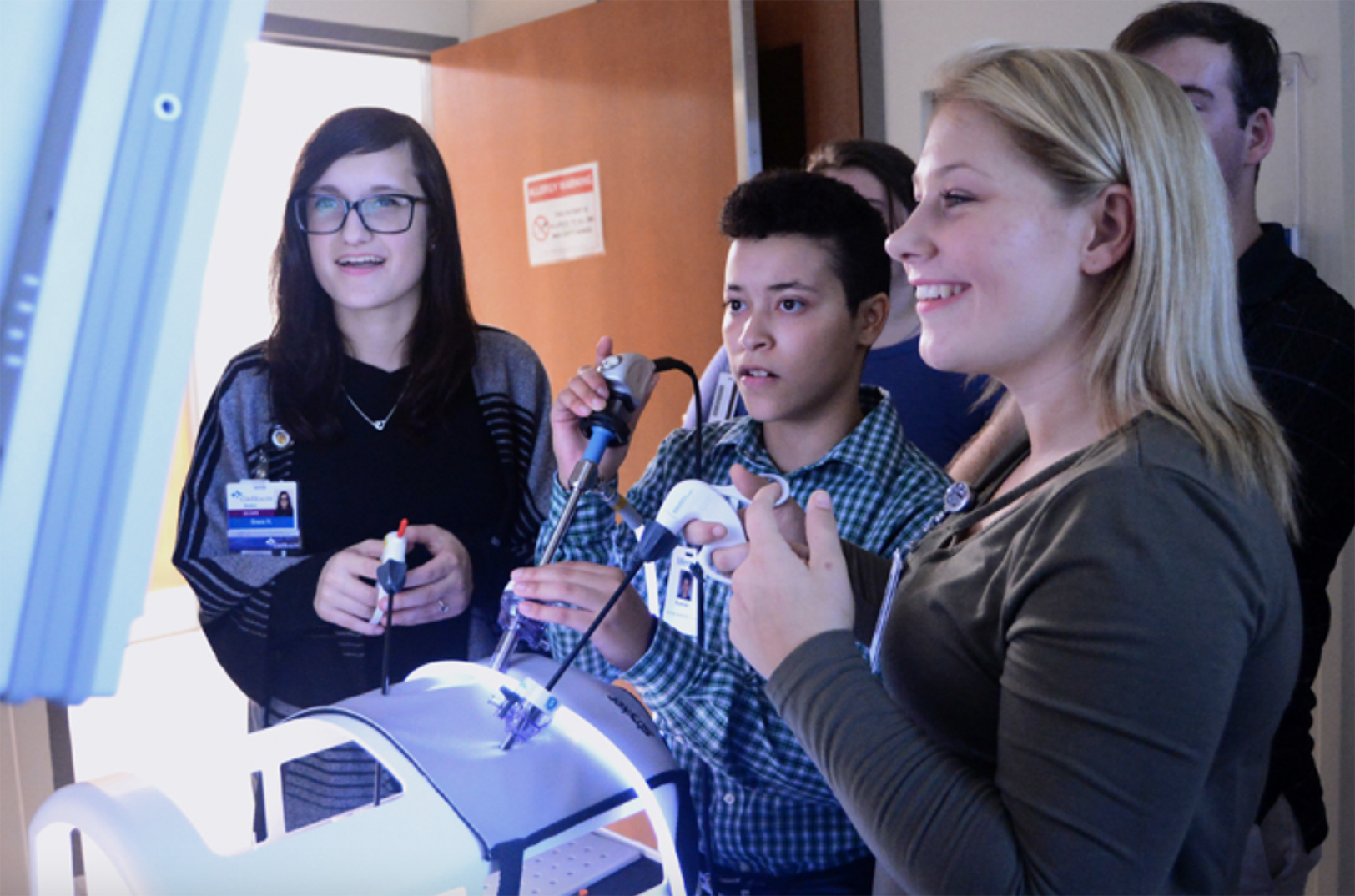 CAPS students participate in a profession-based learning experience; photo courtesy of CAPS Network