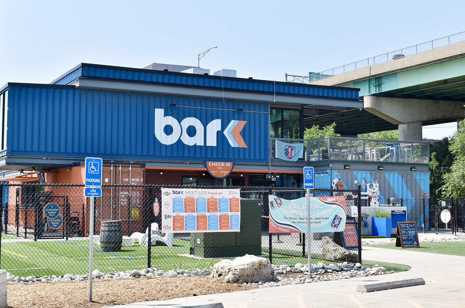 Bar K dog bar, July 2024; photo by Nikki Overfelt Chifalu, Startland News