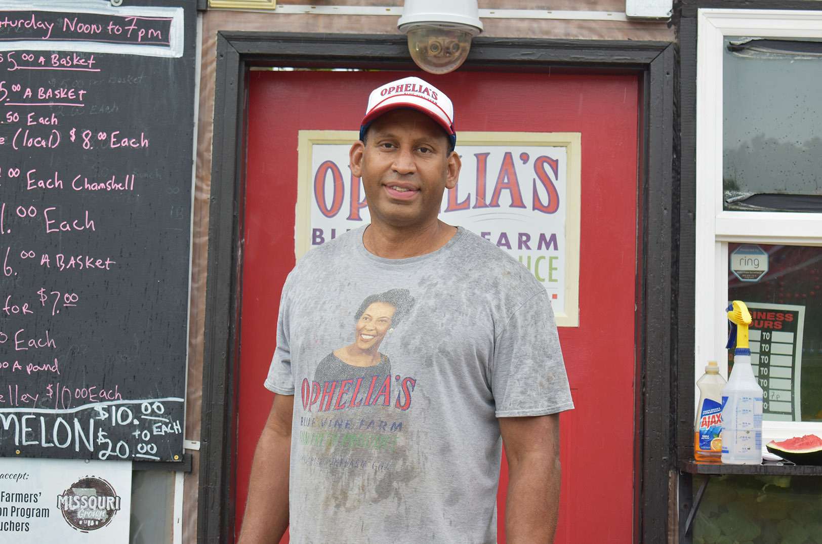 Mike Rollen, Ophelia's Blue Vine Farm; photo by Taylor Wilmore, Startland News