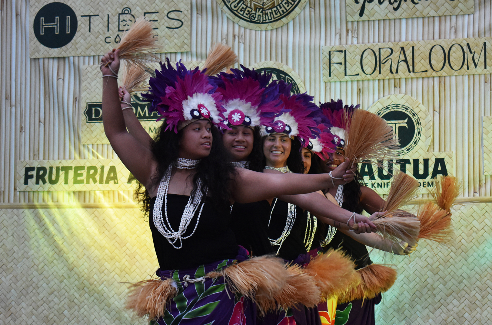 Polynesian dancers share their culture through a performance at Lei Away in the Crossroads; photo by Taylor Wilmore, Startland News