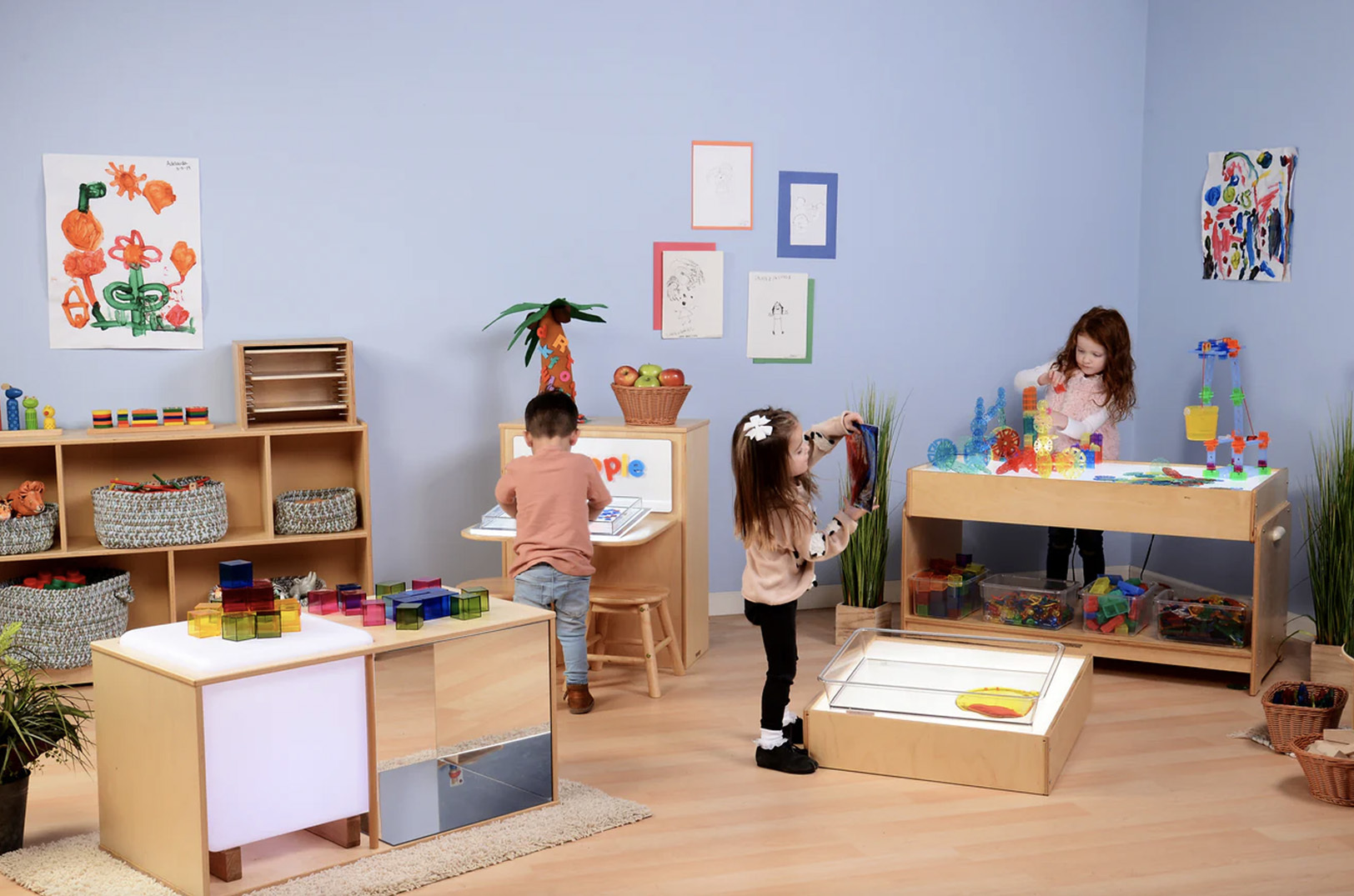 A range of products on display from Creative Playthings