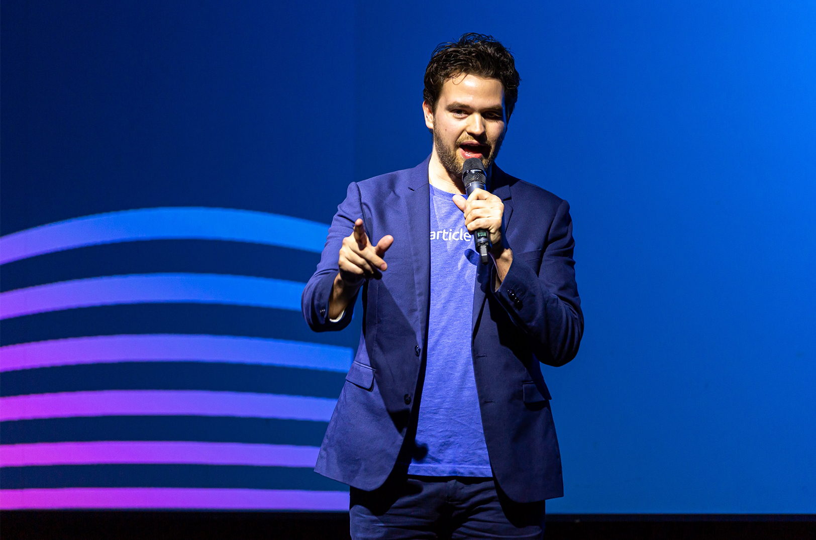 David Biga, Particle Space, pitching in 2023; courtesy photo