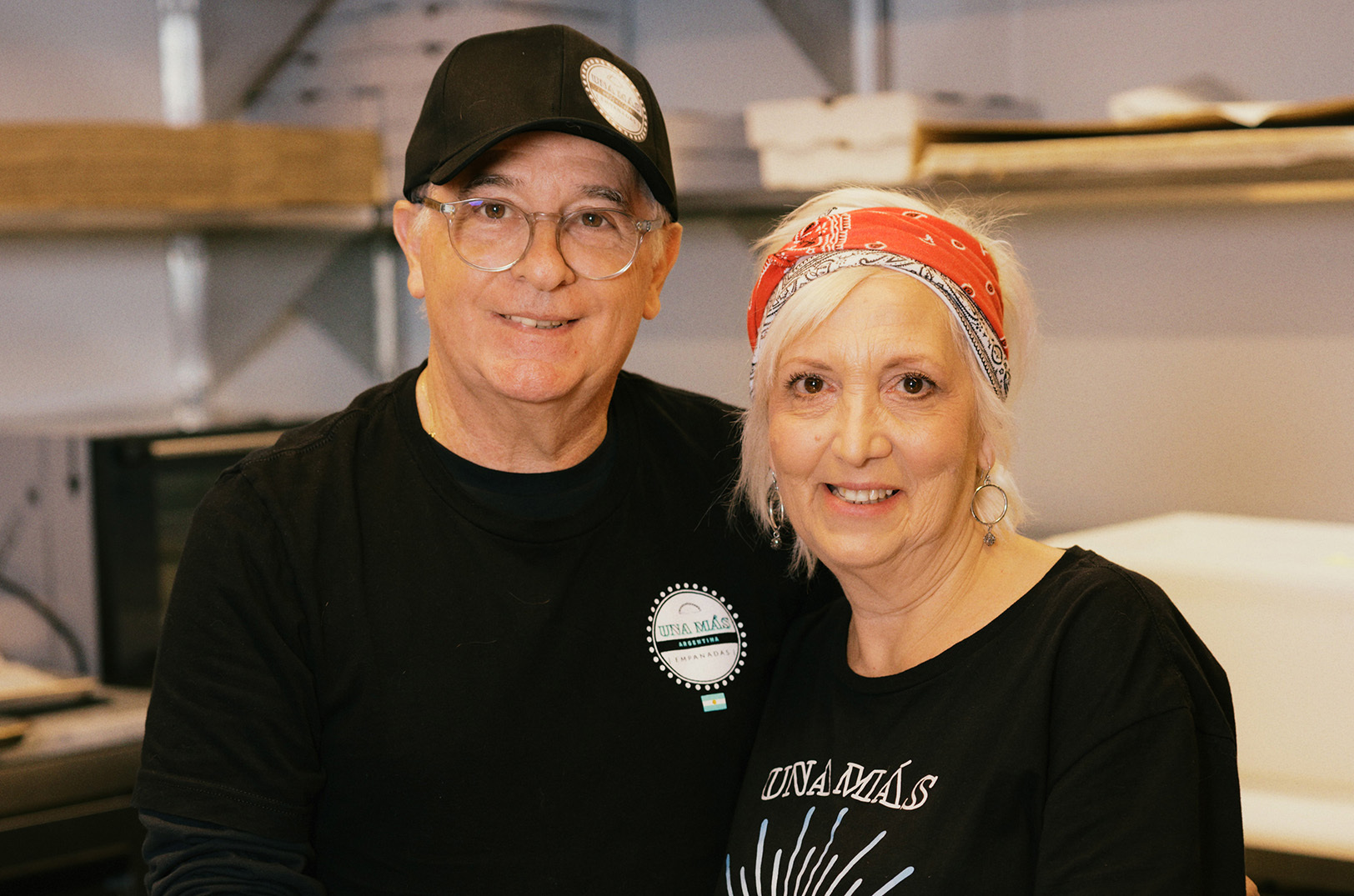 Silvia Herrera, Una Mas Empanadas, and her husband at Parlor KC; photo by Jordon Van Zante