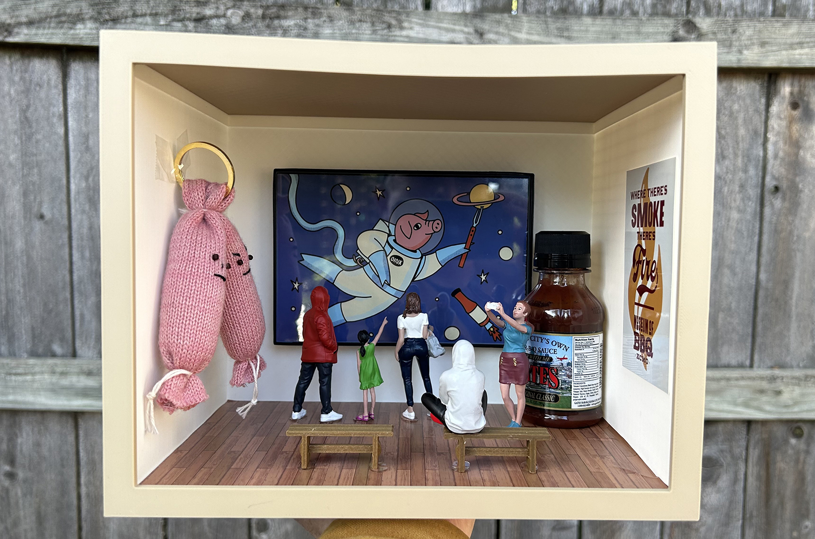 The "Worlds Smallest Museumof BBQ" — a teaser for the soon-to-open Museum of BBQ — is now on display at the Crown Center Shops; courtesy photo