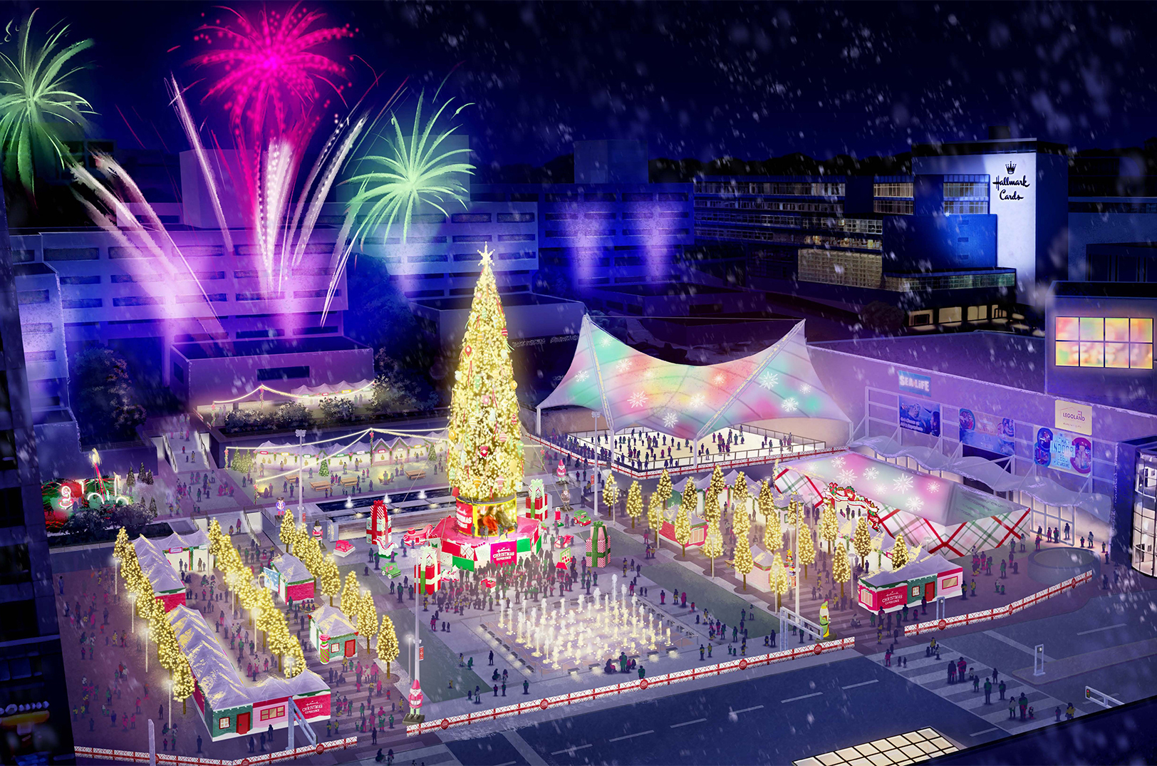 Rendering of the Hallmark Christmas Experience; image courtesy of Dimensional Innovations